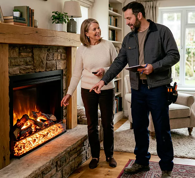 Why Inglewood Homeowners Choose Our Electric Fireplace Embers Team?