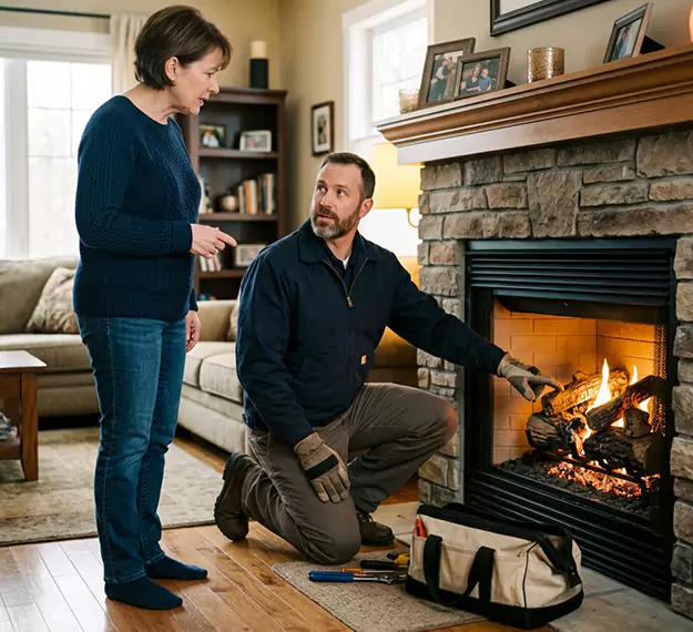 Why Inglewood Homeowners Choose Our Gas Fireplace Logs Team?