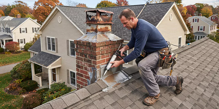 Chimney Chase Flashing Repair Inglewood