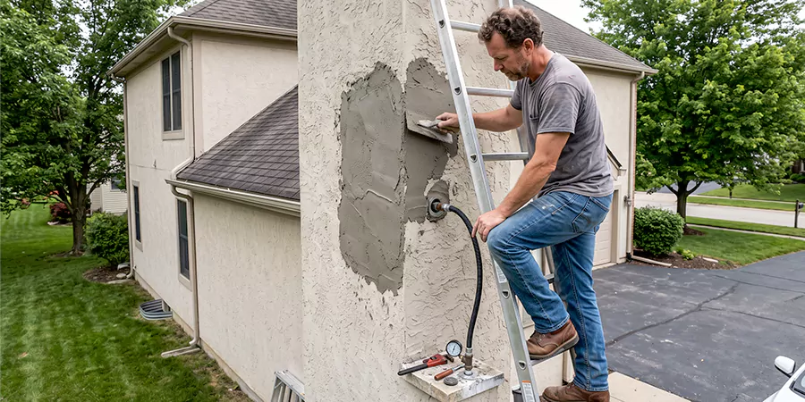 Gas and Stucco Chimney Repair Inglewood