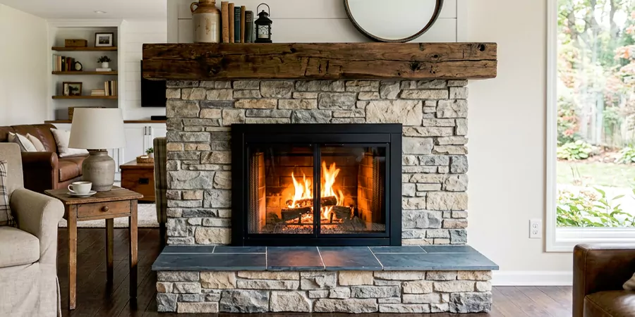 Modern and Farmhouse Fireplace Makeover Inglewood