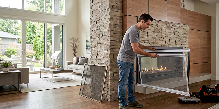 Fireplace Insert Screen Replacement Inglewood