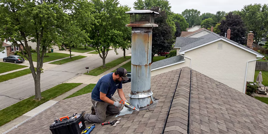 Stone, Stucco, and Metal Chimney Leak Repair Inglewood
